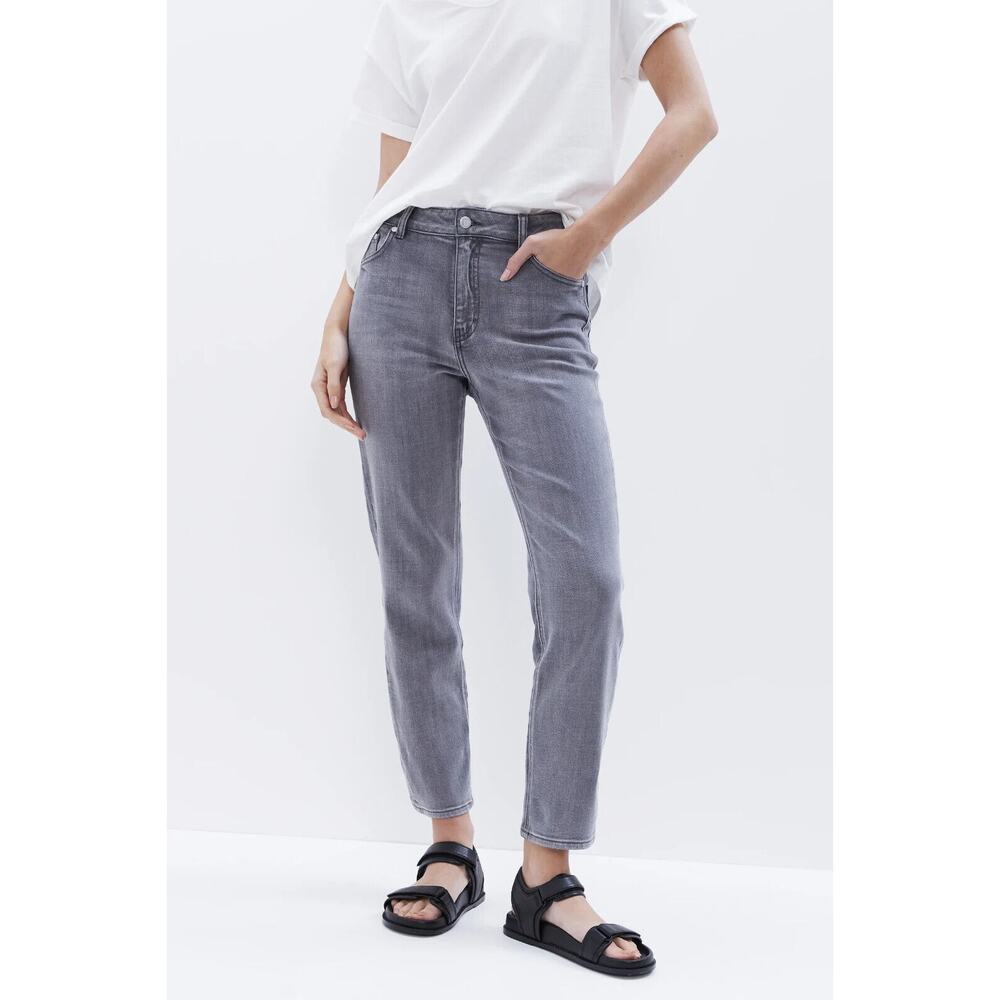 Unison Womens Gray Slim Fit Cropped Mid Rise Casual Capsule Jean 8